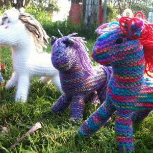 HWI Huggie Horses - nd knitted with love and available for adoption directly through Horse Welfare Inc